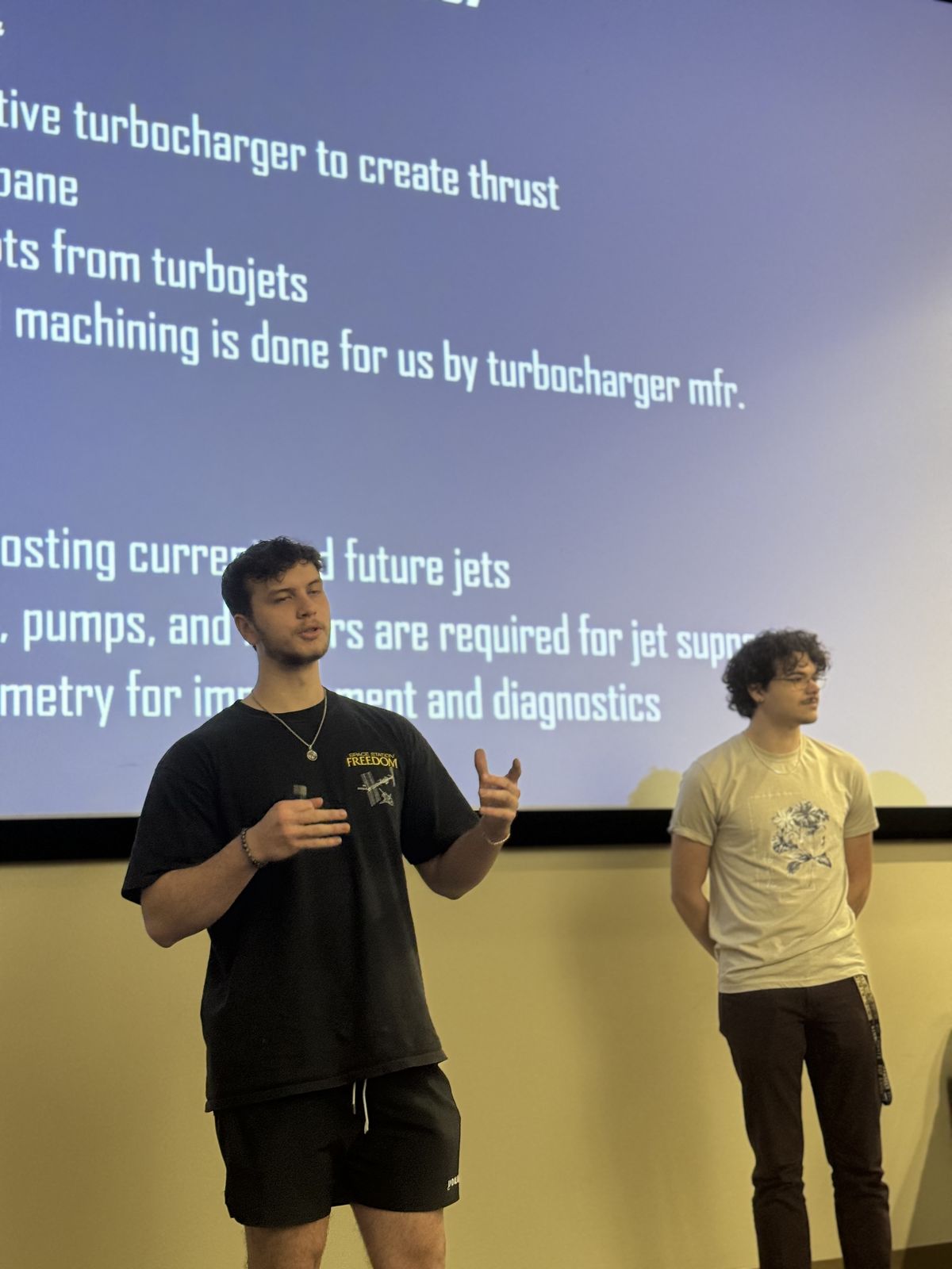 FIG. 02 · Pitching our projects at a recruiting event