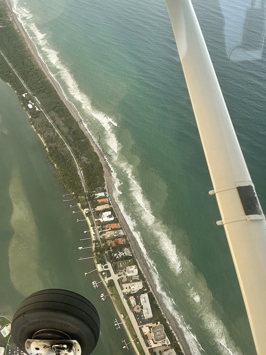 The beach off the wing