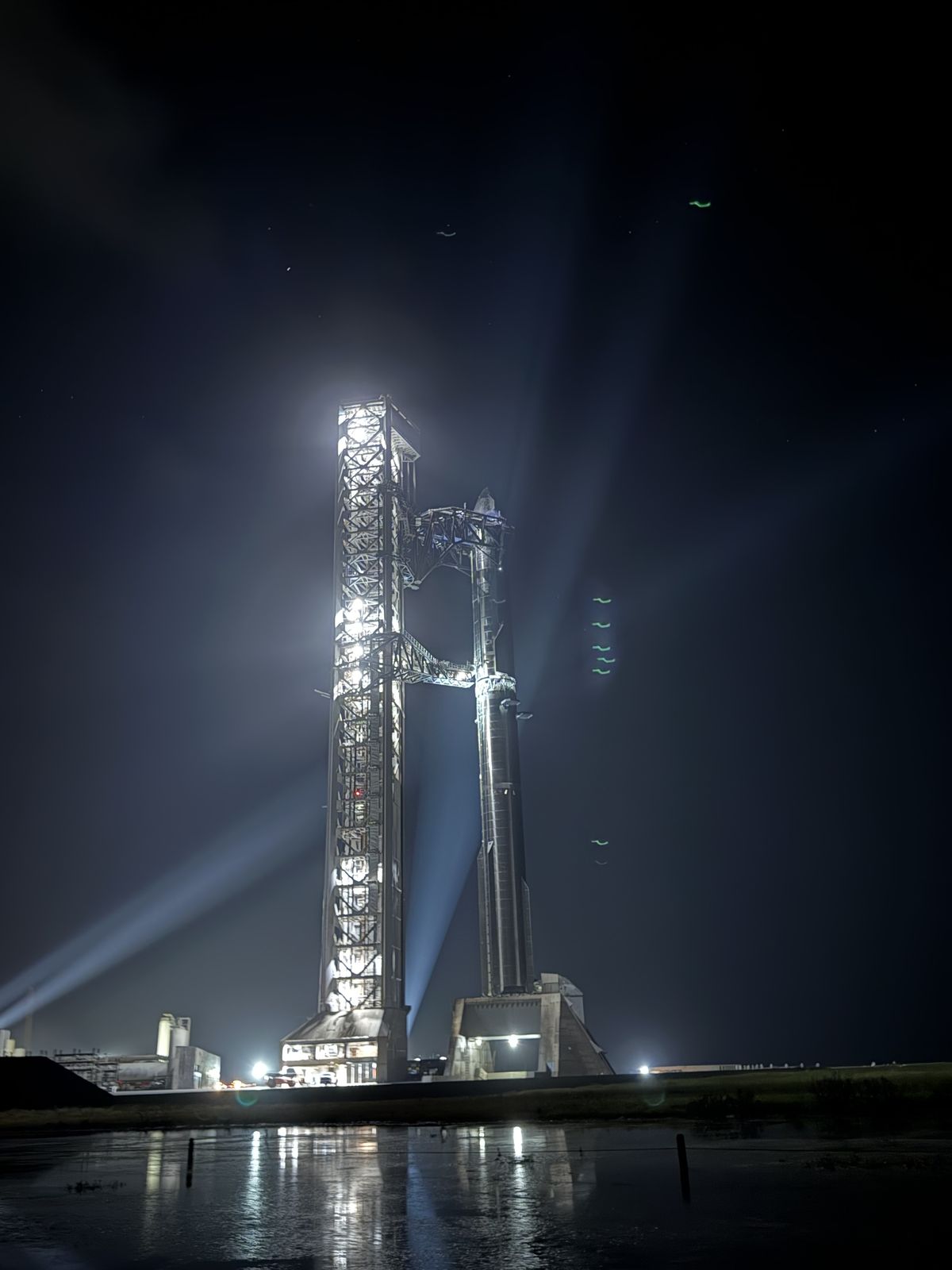 The stack under the lights