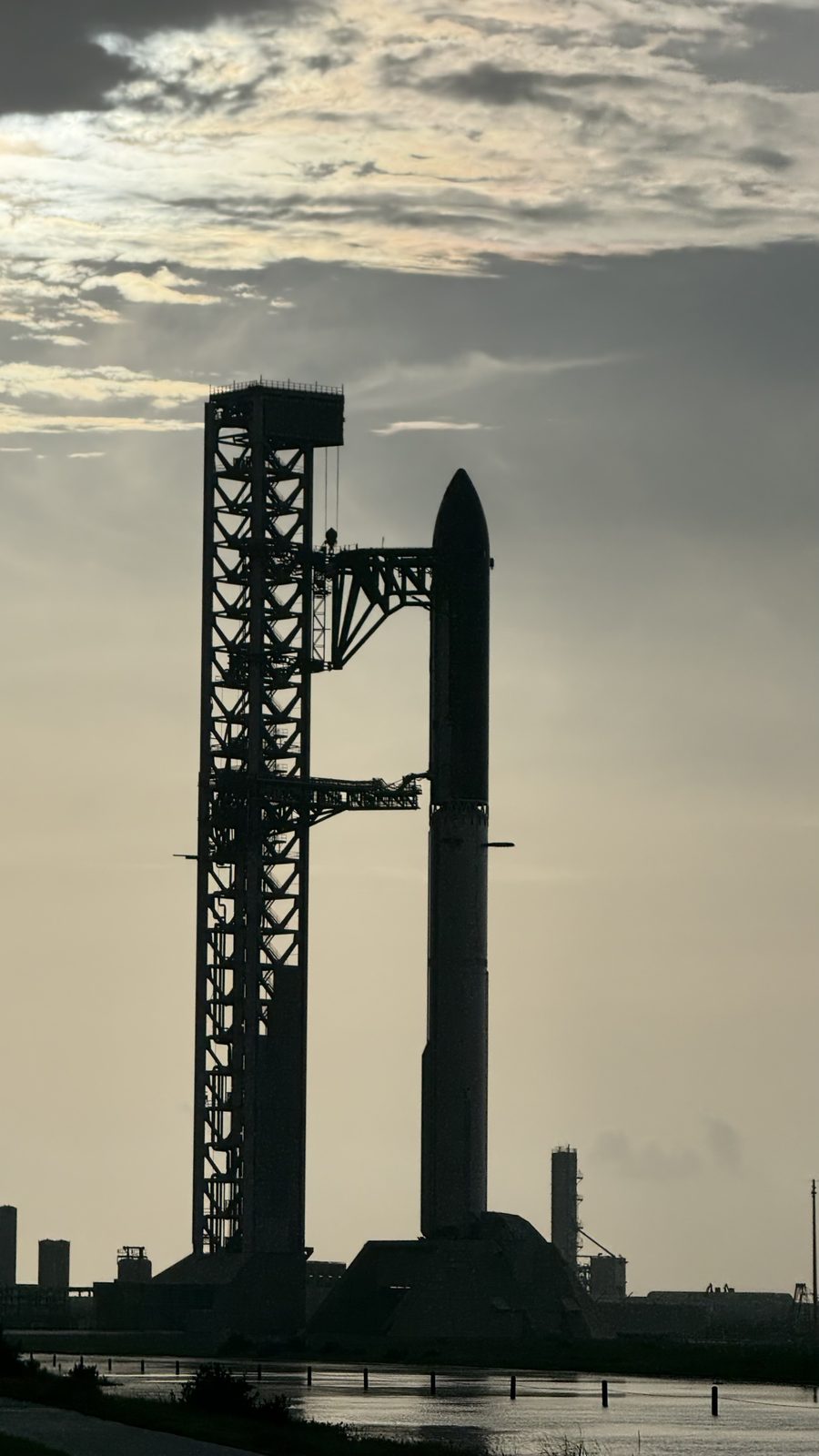 The stack at first light