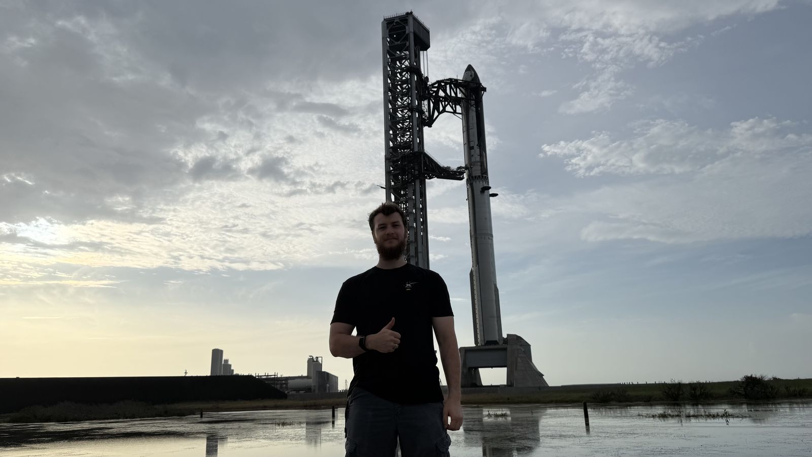 Dawn at the launch site