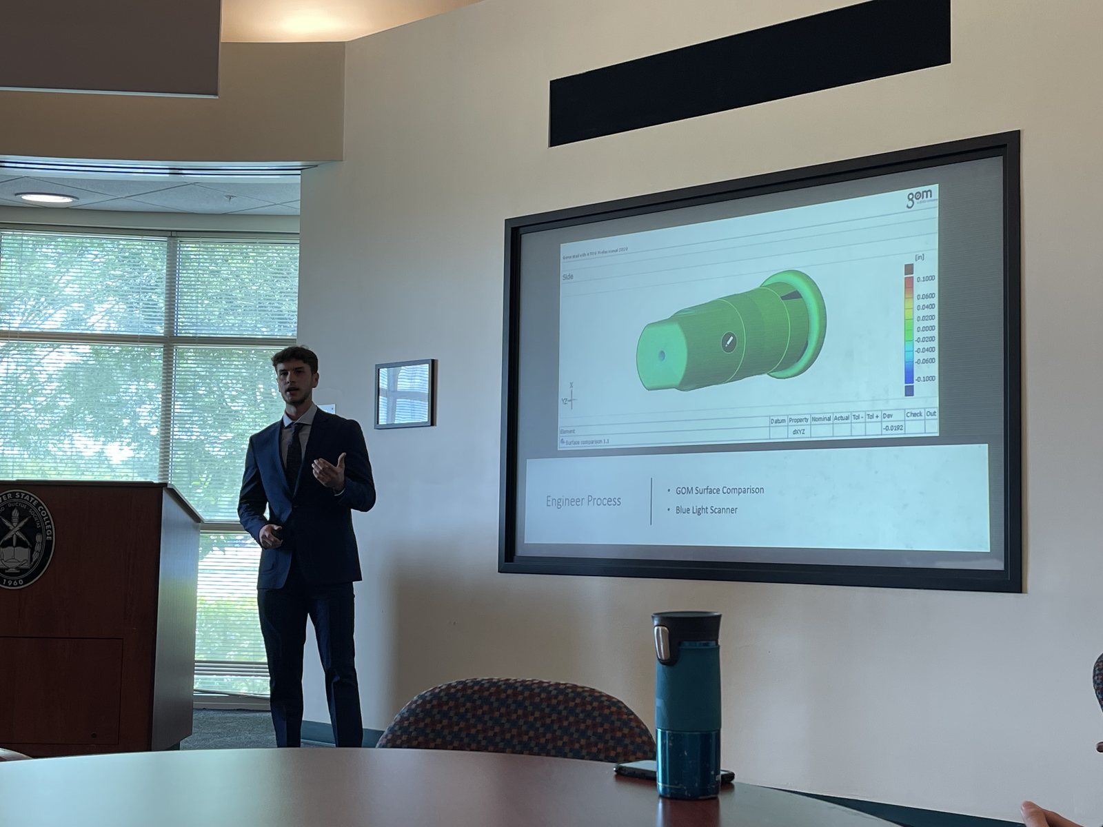 Presenting my work and hydrogen research to the engineering team
